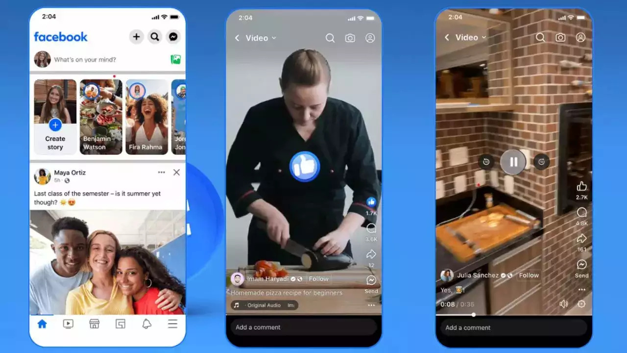 Facebook Introduces TikTok-Inspired Full-Screen Video Player