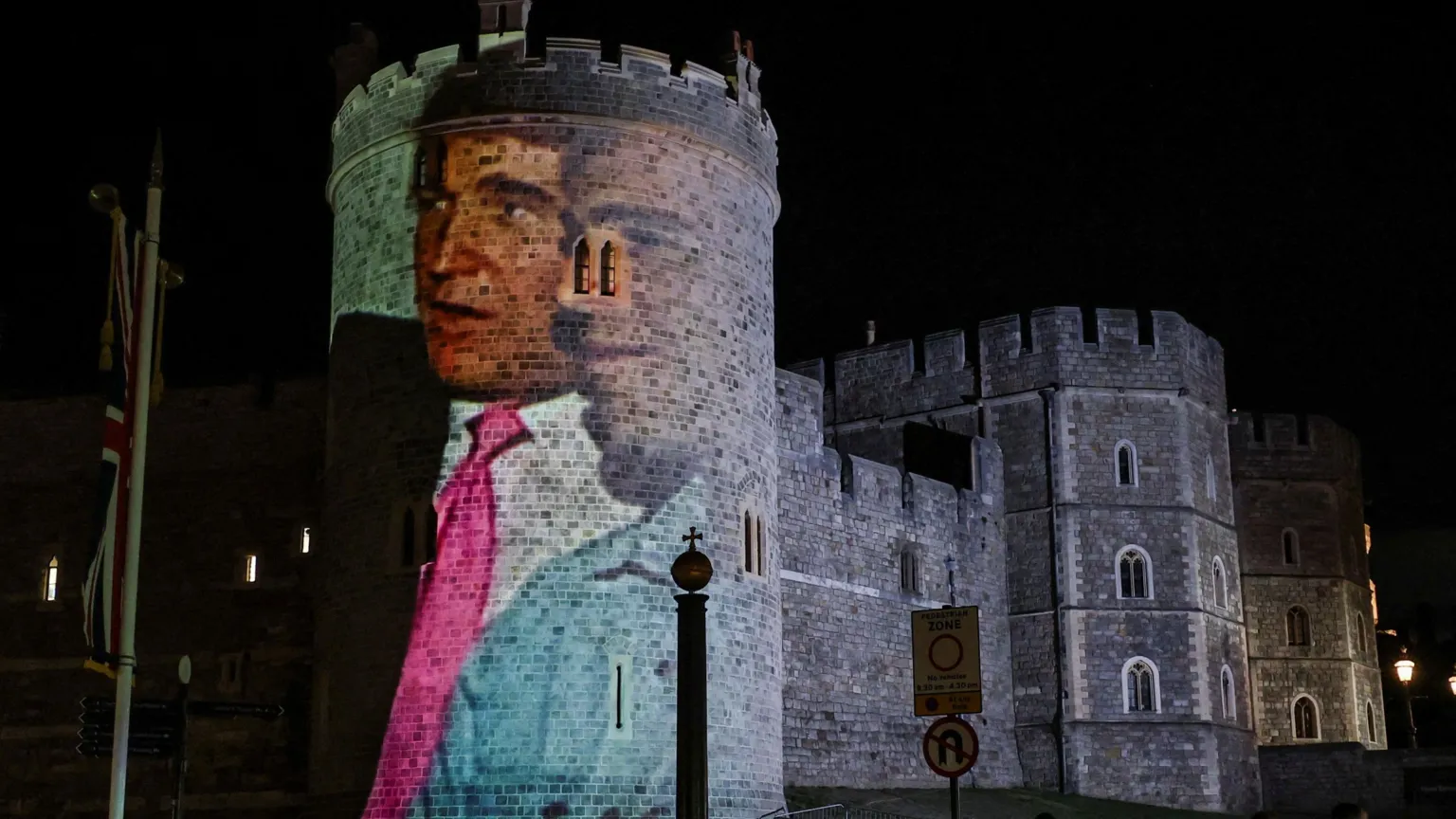 Four Men Bailed After Trump-Epstein Images Projected Onto Windsor Castle