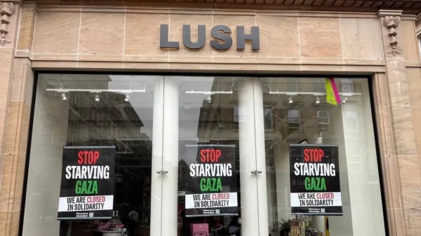 Lush Closes UK Stores for a Day in Protest Over Gaza Hunger