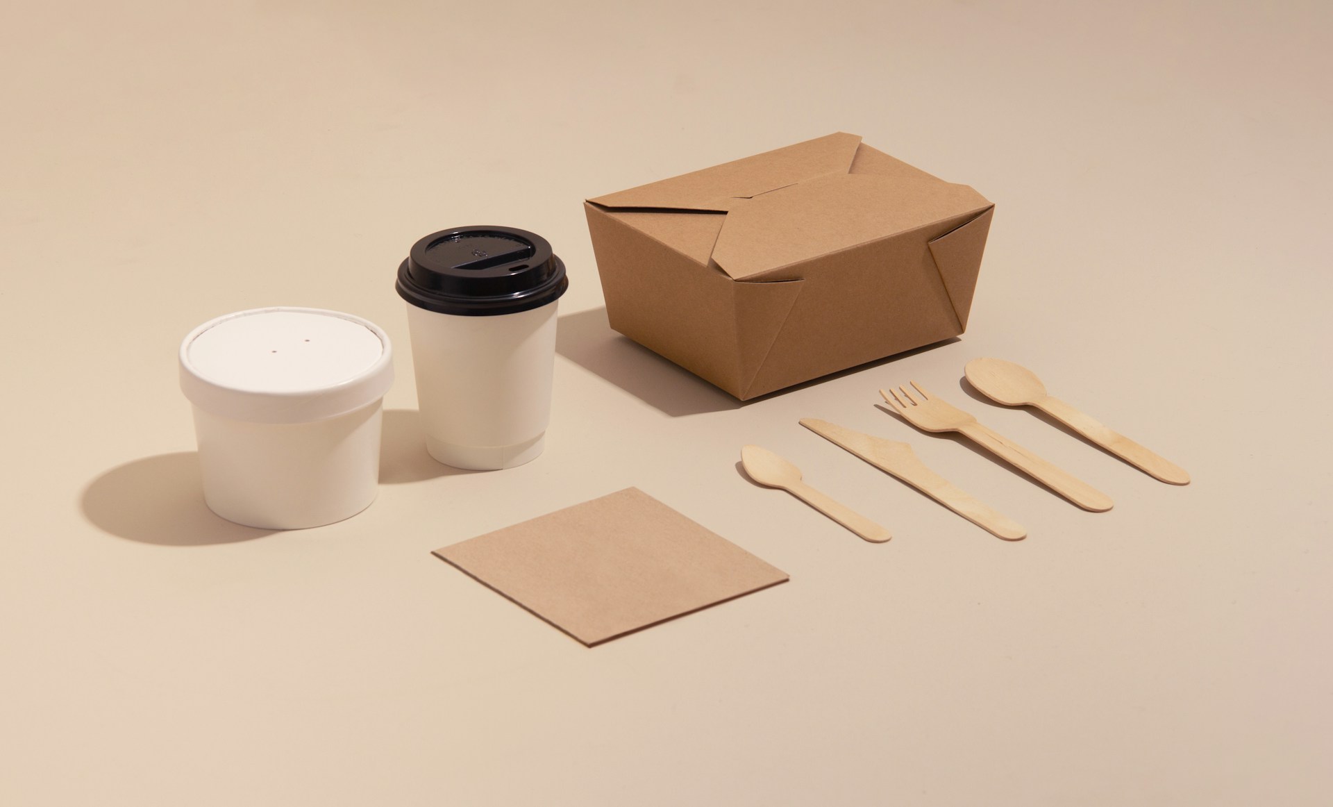 Disposable packaging for restaurant takeaways
