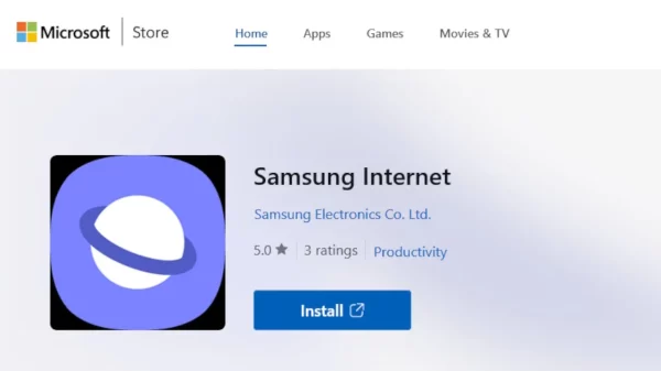 Samsung brings its Internet browser to PCs for the first time