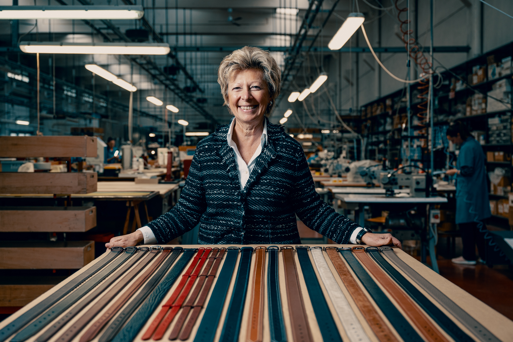 Parisini Pelletterie leather belt brand